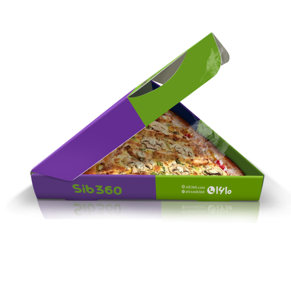 جعبه پیتزا مثلثی بیرون بر