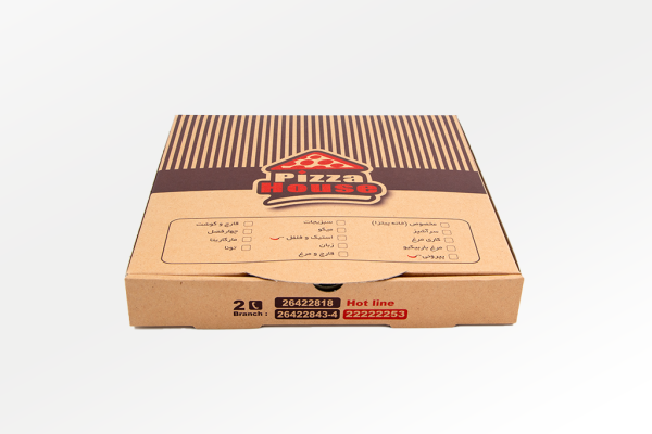 تولید جعبه پیتزا چهارضلعی یک تکه ۲