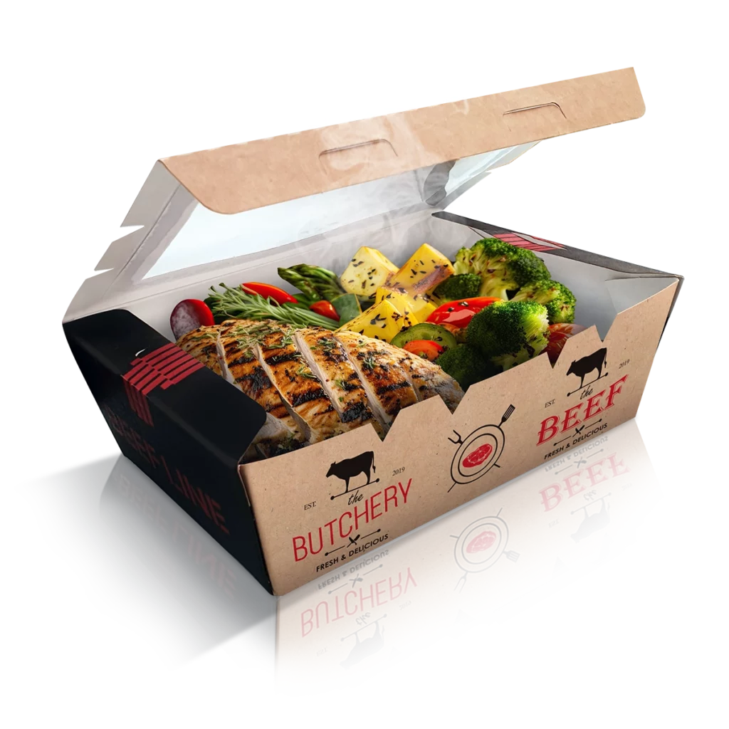 بسته بندی غذای بیرون بر عکس نمونه جعبه (4)