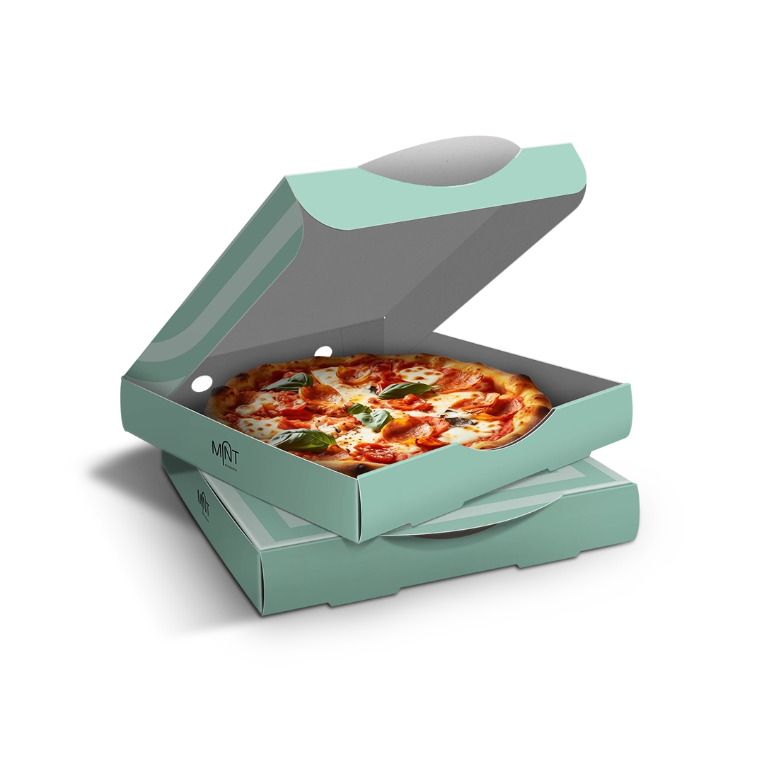 جعبه پیتزا چهار ضلعی